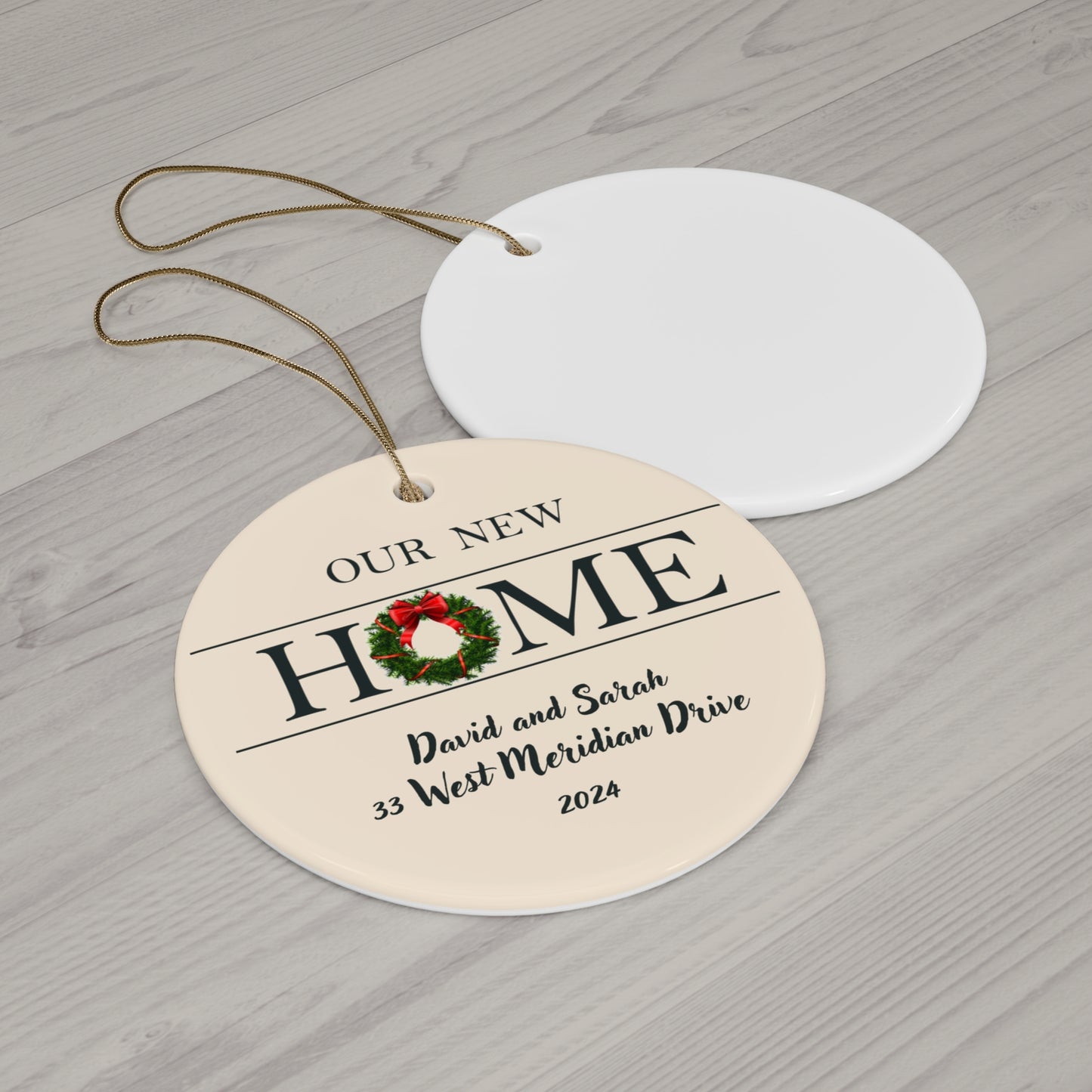 Personalized "Our New Home" First Christmas Ornament